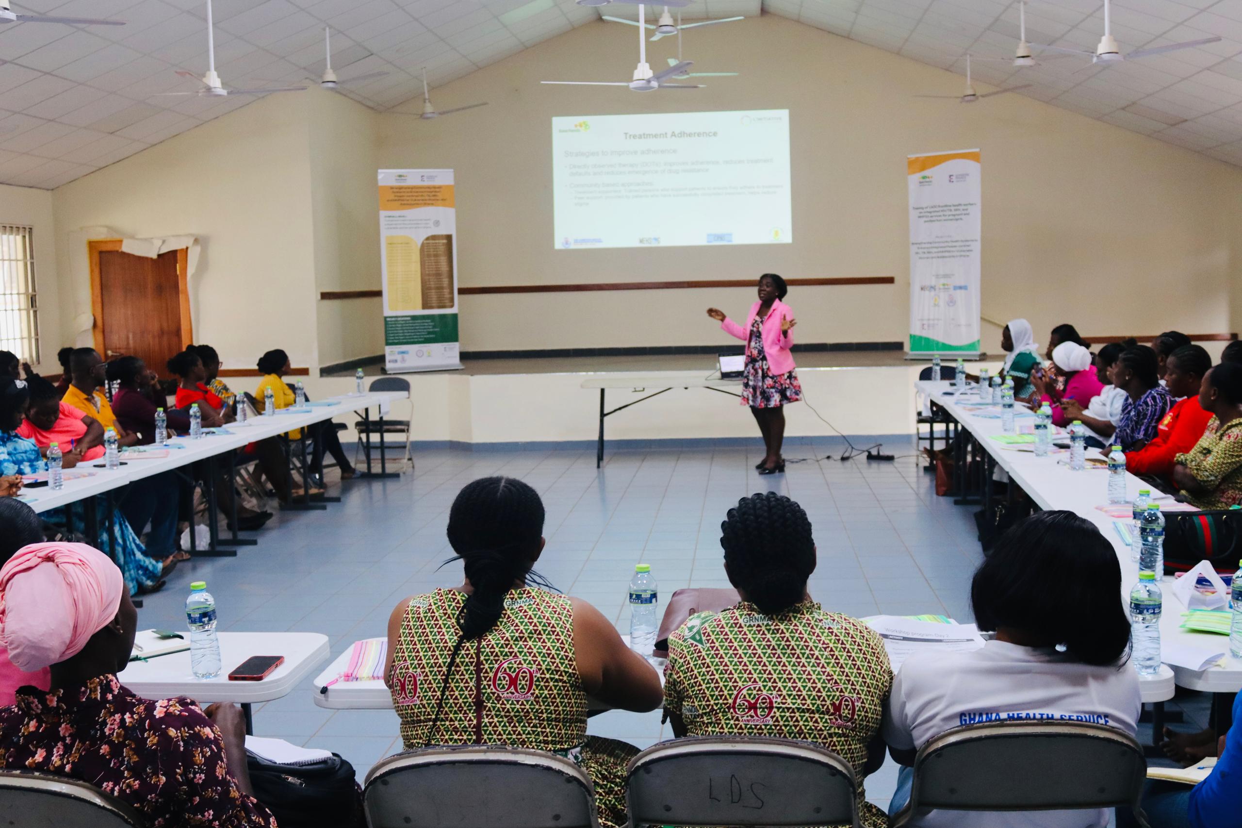 Participants at a BasicNeeds-Ghana capacity building session