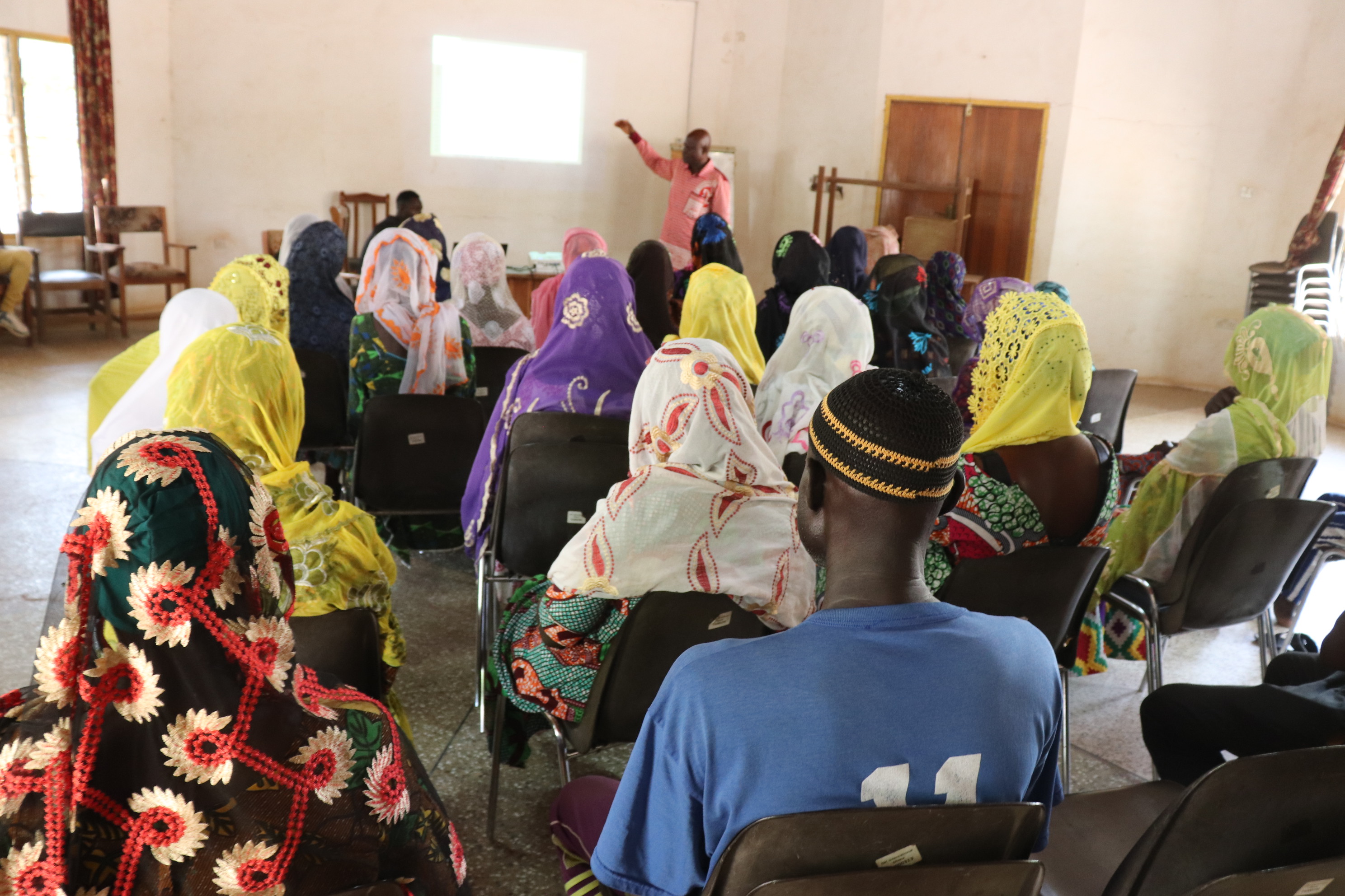 Women at a community mental health session