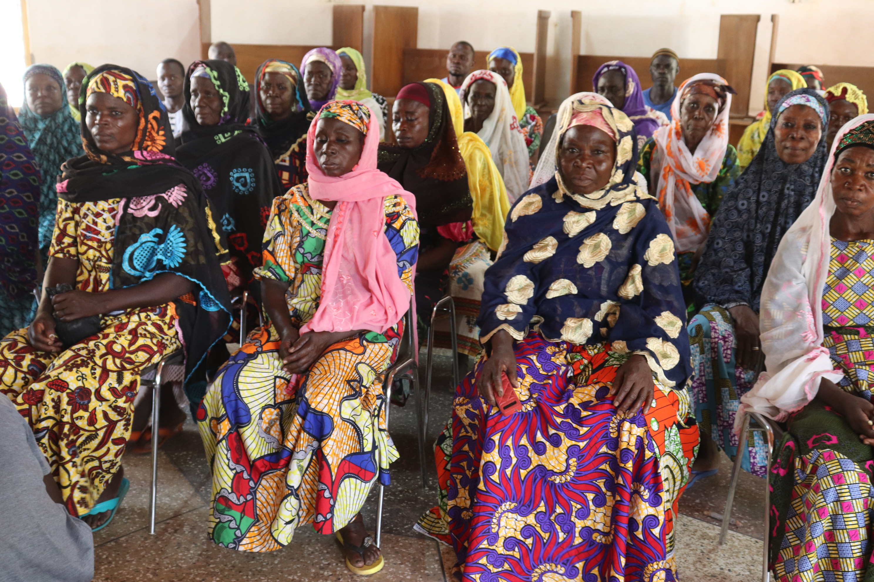 Community members at a BasicNeeds-Ghana meeting