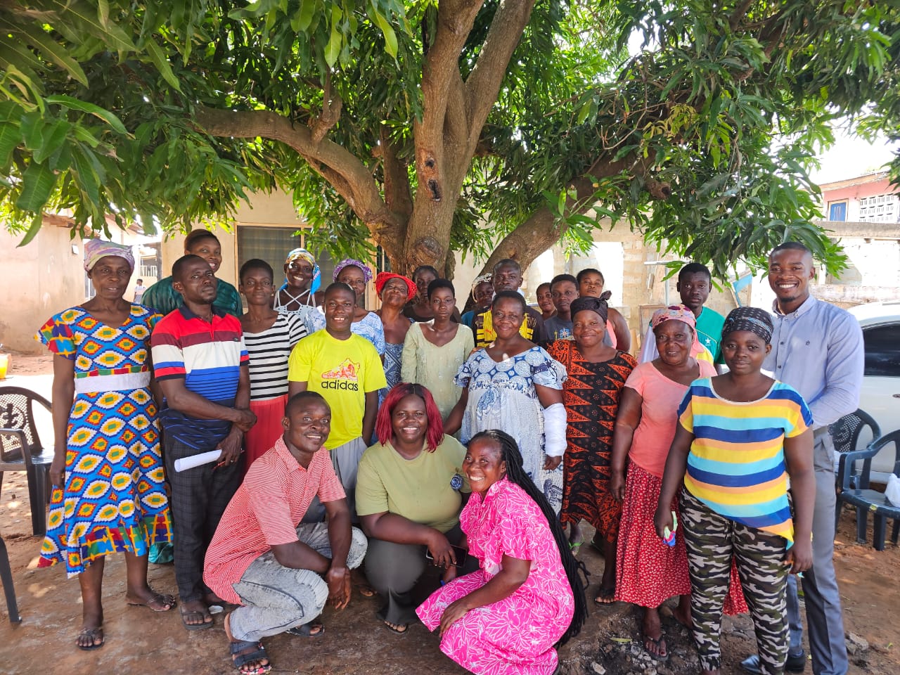 Community members at a BasicNeeds-Ghana meeting