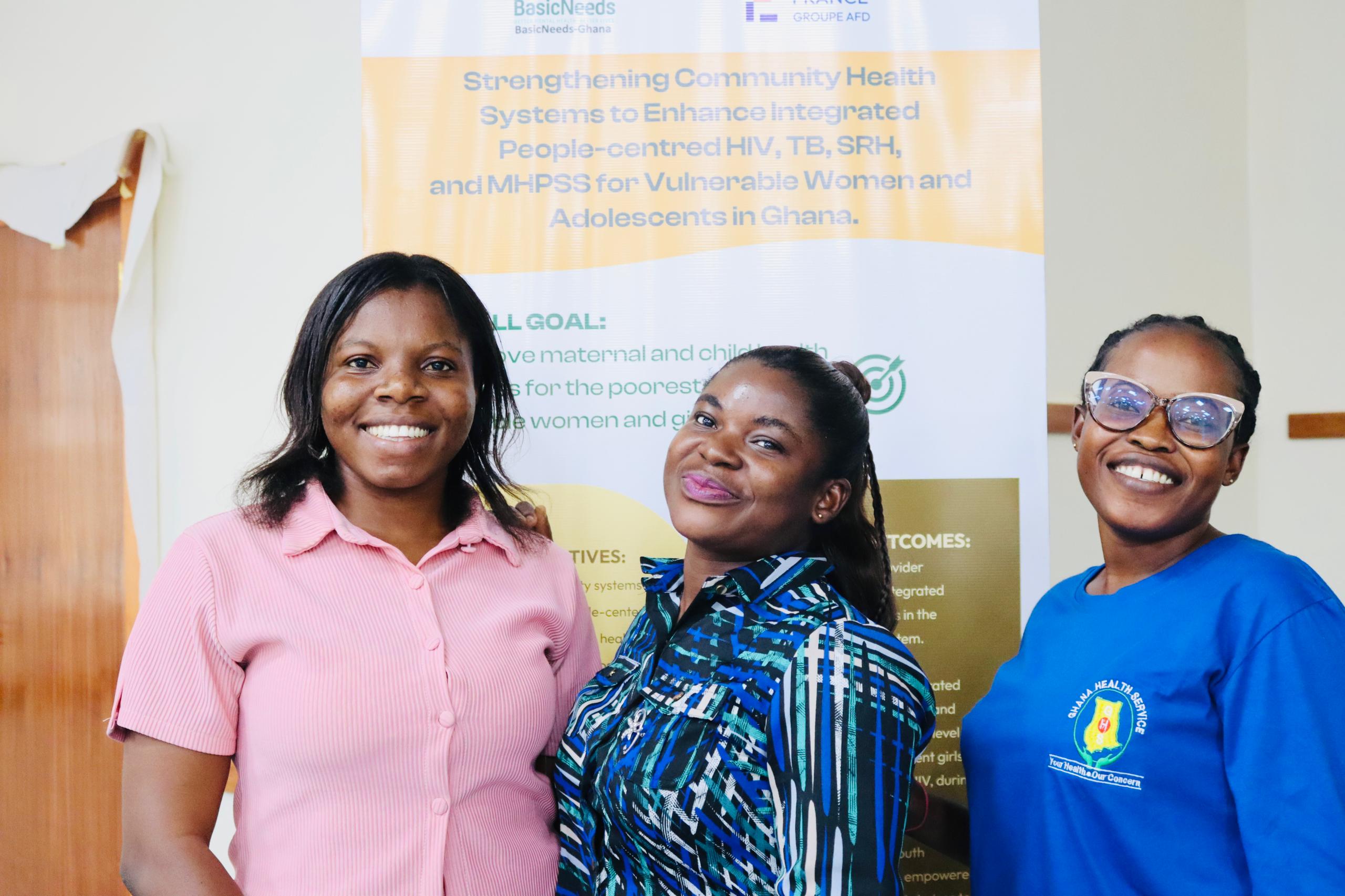 Team members at the HIV, TB, SRH and MHPSS project launch